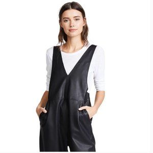 NWOT! Free People | Vegan Leather Overall